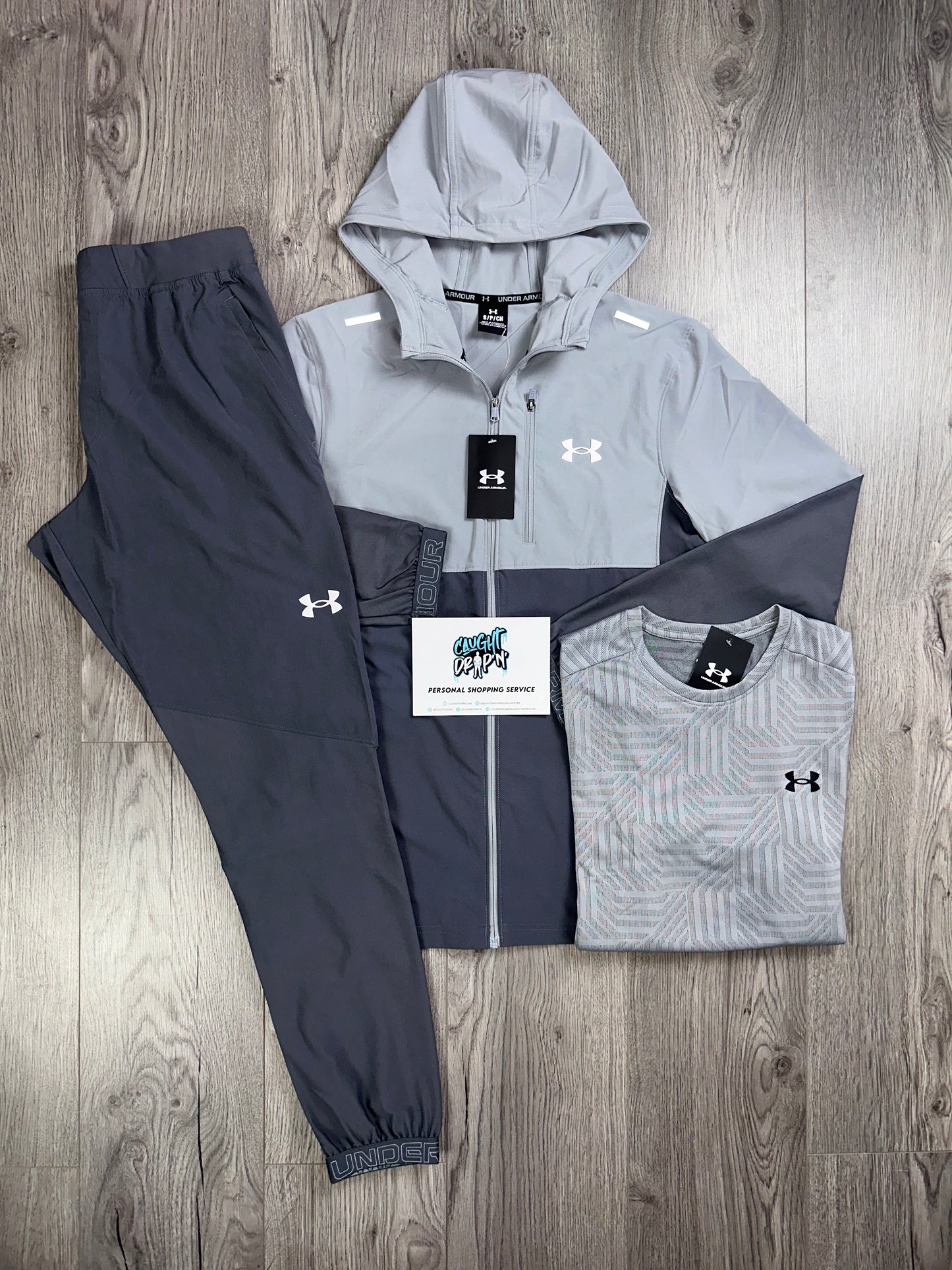 Under Armour 3 Piece Vanish Two Tone Grey Tracksuit