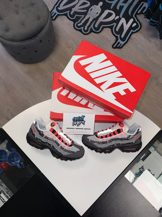 Nike Air Max 95’s Atmos Logo Grey | Crimson Red 2018