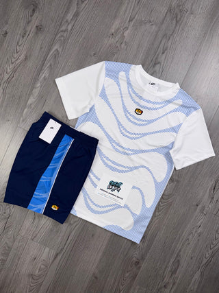 Nike TN White, Crystal Blue | Shorts Set