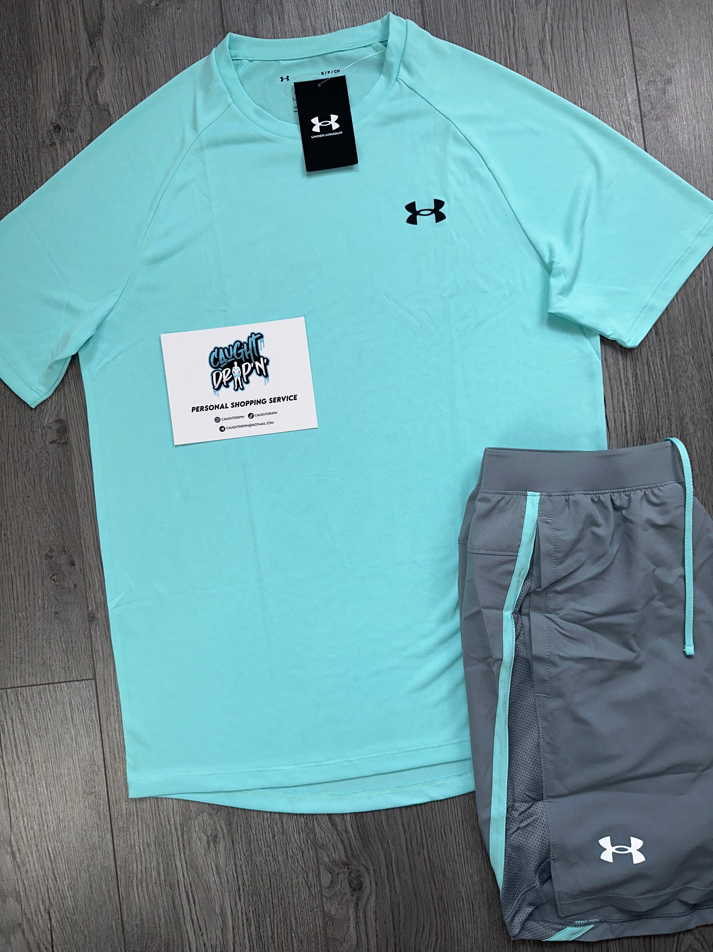 Under Armour Set Turquoise Caught Drip N under-armour-set-turquoise-caught-drip-n