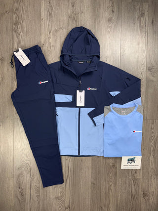 Berghaus 3 Piece Theran Full Zip Obsidian | Baby Blue Tracksuit