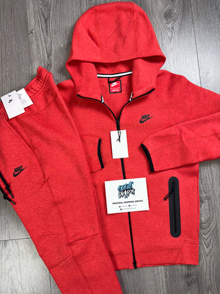 Nike Tech Fleece Tracksuit Light University Red