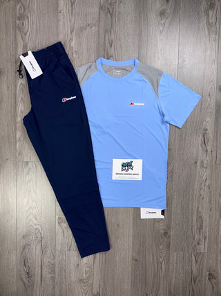 Berghaus Tech Obsidian, Baby Blue Tee | Bottoms Set