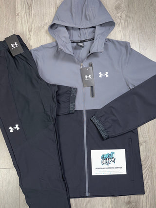 Under Armour Storm Vanish Grey | Black Tracksuit