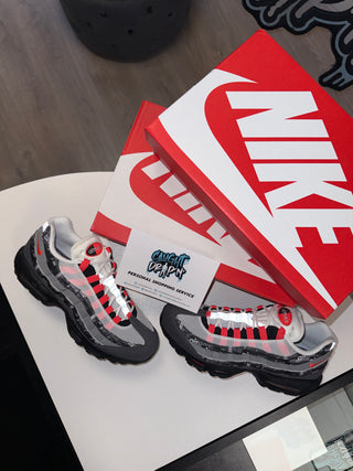 Nike Air Max 95’s Atmos Logo Grey | Crimson Red 2018