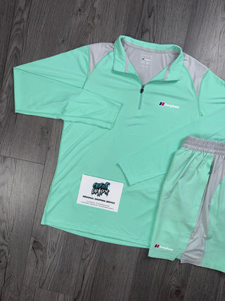 Berghaus Tech Half Zip Electric Mint Set