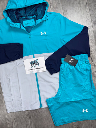 Under Armour Windrunner Set Aqua | Grey