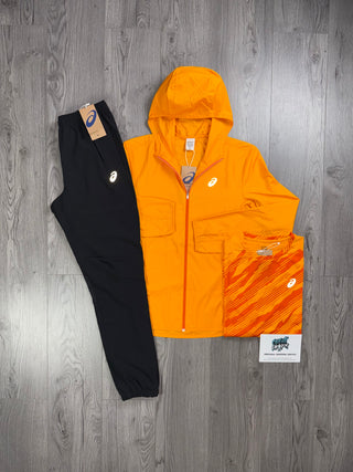 ASICS 3 Piece Windrunner Bright Orange | Black Tracksuit