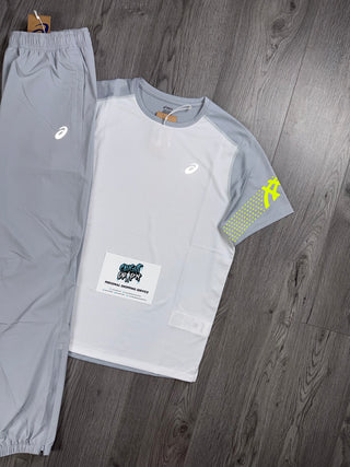 ASICS Icon White | Smoke Grey | Neon Tee | Bottoms Set