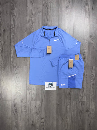 Nike Stride Half Zip Royal Pulse Set