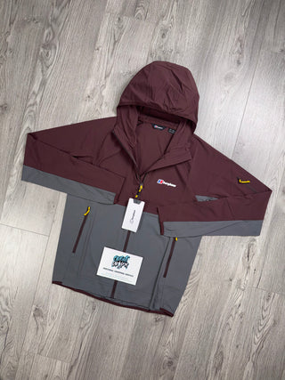 Berghaus Theran Full Zip Maroon | Dark Grey Jacket