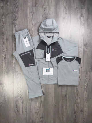 Berghaus 3 Piece Full Zip Light Grey, Dark Grey Tracksuit