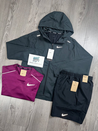 Nike 3 Piece Windrunner Black | Beetroot Set