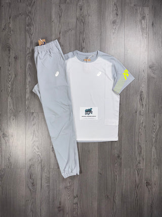 ASICS Icon White | Smoke Grey | Neon Tee | Bottoms Set