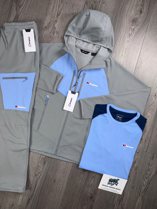 Berghaus 3 Piece New Season Full Zip Light Grey, Baby Blue Tracksuit