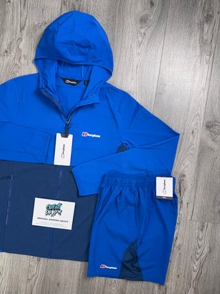 Berghaus Royal Blue, Obsidian Full Zip Hoodie | Shorts Set