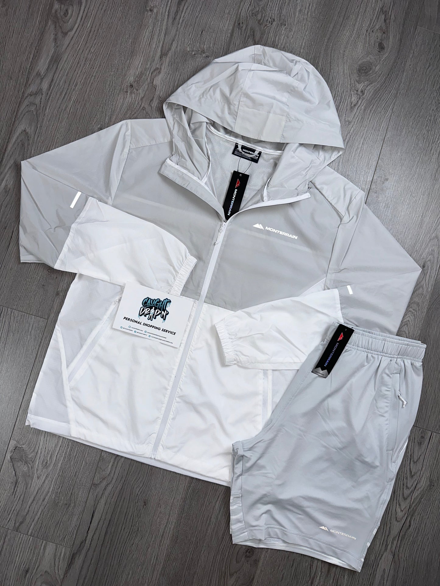 Monterrain Ascent Windrunner Set Grey | White