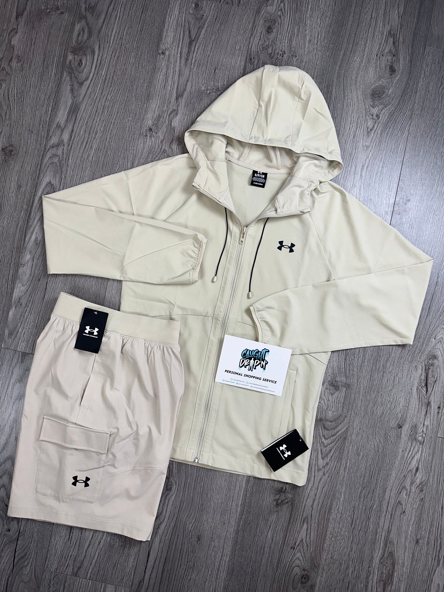 Under Armour Woven Cargo Shorts Set | Sand