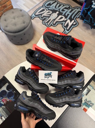 Nike Air Max 95’s OG Black, Game Royal Big Bubble