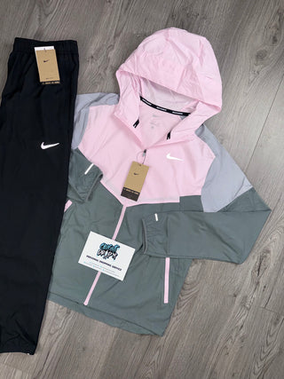 Nike Windrunner Pink Foam | Black Tracksuit