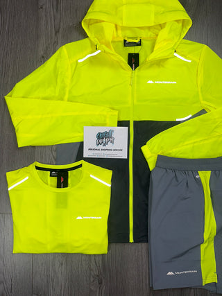 Monterrain 3 Piece Windrunner Set Neon | Grey