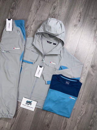 Berghaus 3 Piece Tech Cool Grey | Bright Blue Tracksuit
