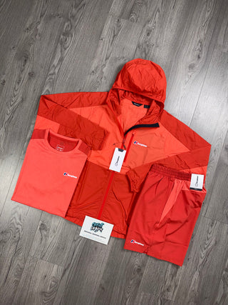 Berghaus 3 Piece Windrunner Apricot Red Set