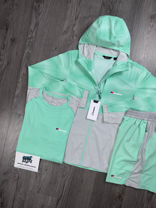 Berghaus 3 Piece Windrunner Electric Mint | Light Grey Set