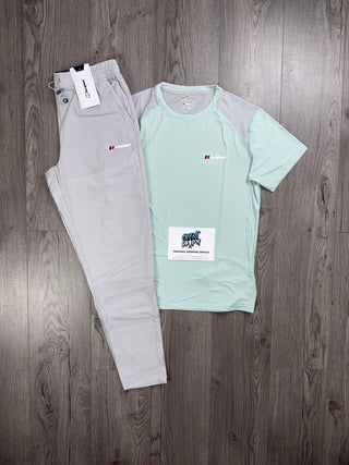 Berghaus Tech Mint, Light Grey Tee | Bottoms Set