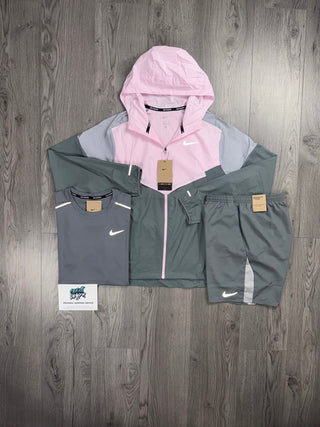 Nike New Season Windrunner Pink Foam | Cool Grey Set
