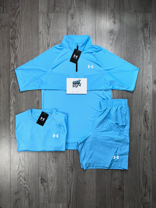 Under Armour 3 Piece Tech Emboss Blue Chill Set