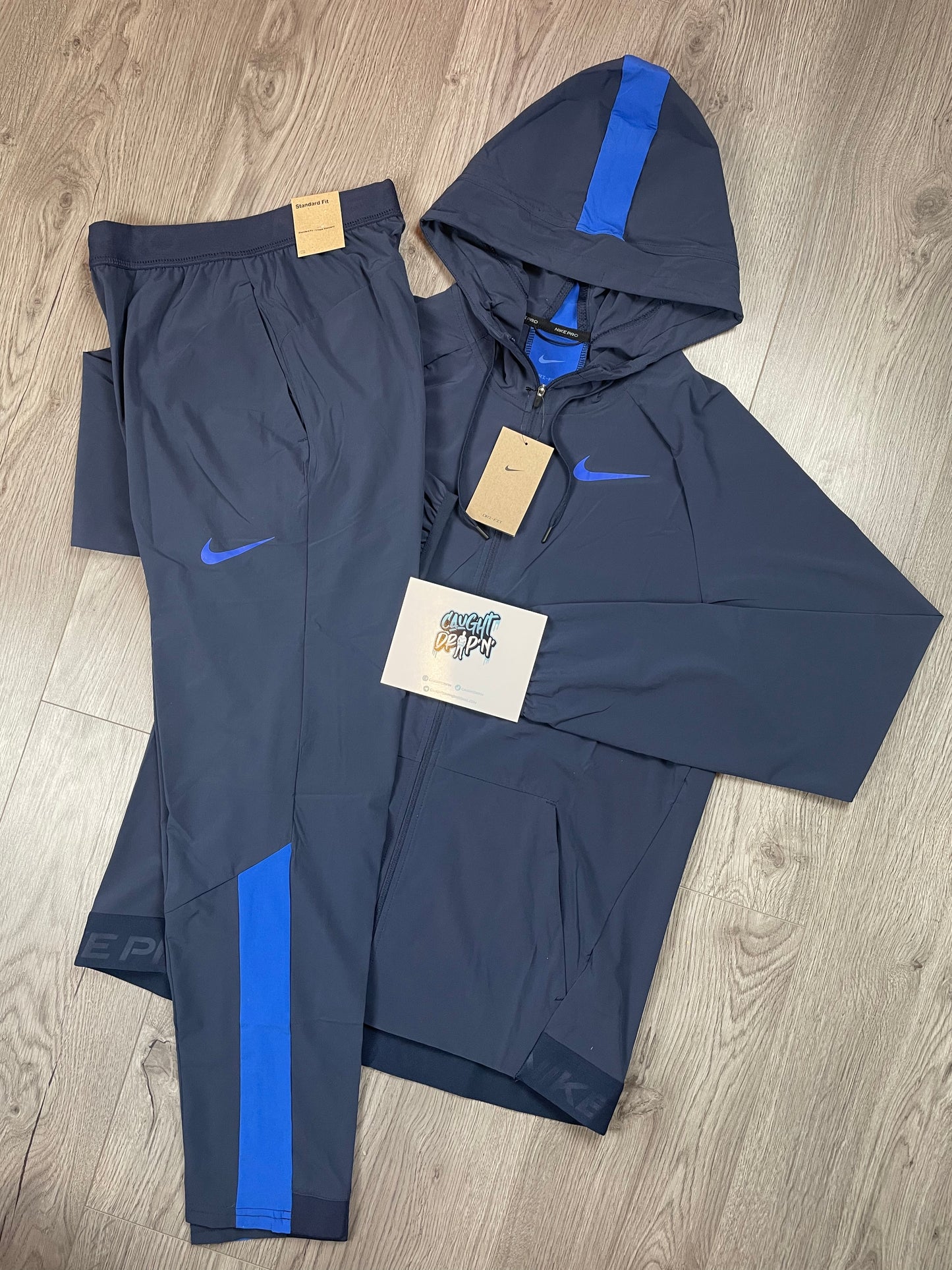 Nike Pro Tracksuit Navy/Royal Blue