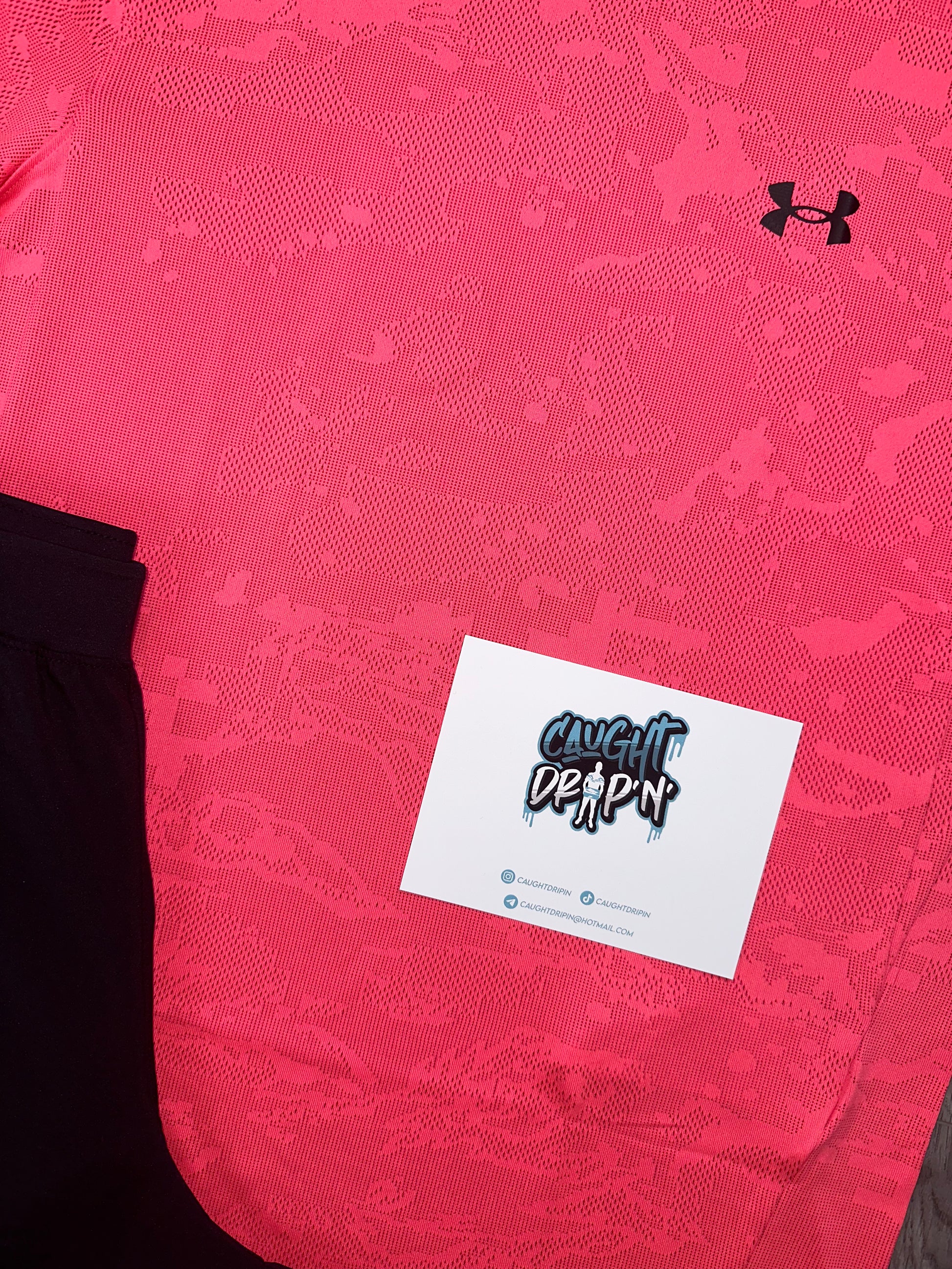 Men s Under Armour Set Pink Camo Caught Drip N