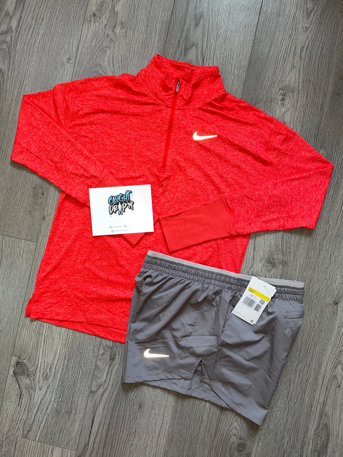 Nike Women’s Red Running Half Zip Set